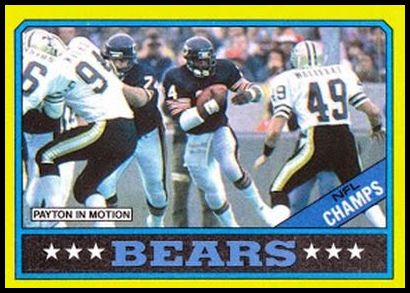 9 Bears TL Walter Payton